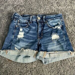 Lightly worn size 2 American Eagle jean shorts